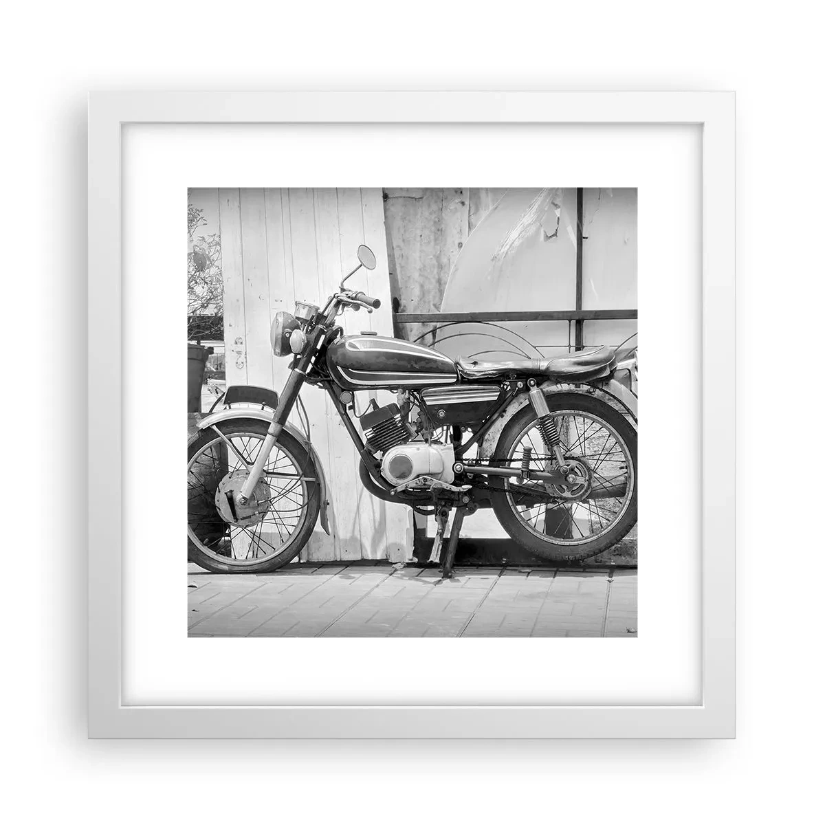 Affisch i vit ram - Klassik framför allt - 30x30 cm