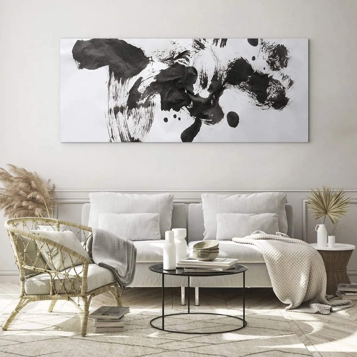 Glastavla - Bild på glas - En metod i galenskap? - 90x30 cm