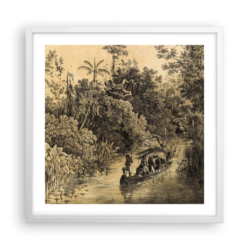 Affisch i vit ram - Resa till källan - 50x50 cm