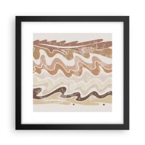 Affisch i svart ram - Bra energi - bra känslor - 30x30 cm
