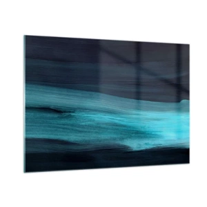 Glastavla - Bild på glas - Flyt med strömmen - 100x70 cm