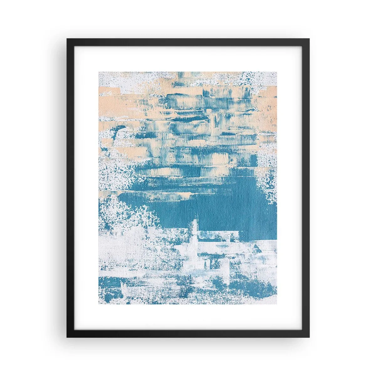 Affisch i svart ram - Genom istapp - 40x50 cm