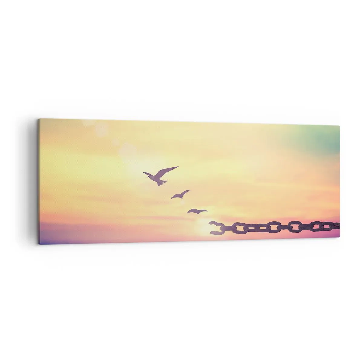 Canvastavla - Bild på duk - Frihetens seger - 140x50 cm