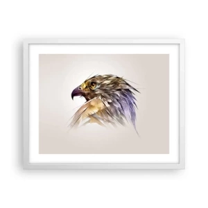 Affisch i vit ram - En kämpes porträtt - 50x40 cm