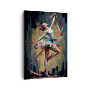 Canvastavla - Bild på duk - Dans med ett band - 50x70 cm