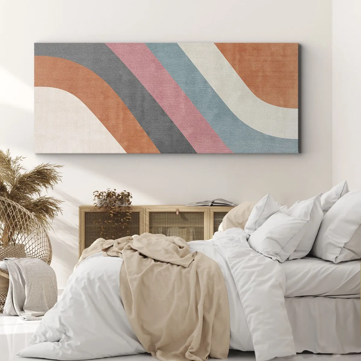Canvastavla - Bild på duk - Diagonal komposition - rörelse - 100x40 cm