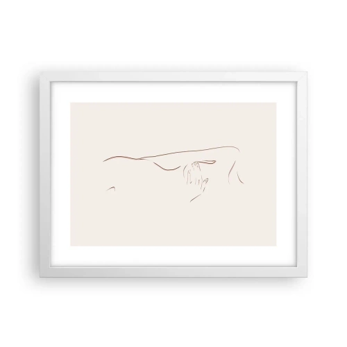 Affisch i vit ram - Begärans form - 40x30 cm