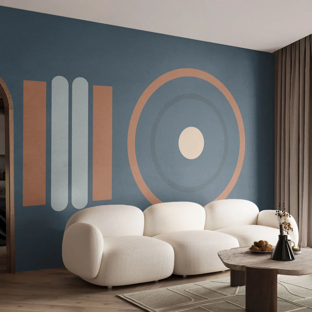 Självhäftande Fototapet Deluxe Sticker - Sakens kärna - Abstraktion, Bit, Grafik - 250x175 cm