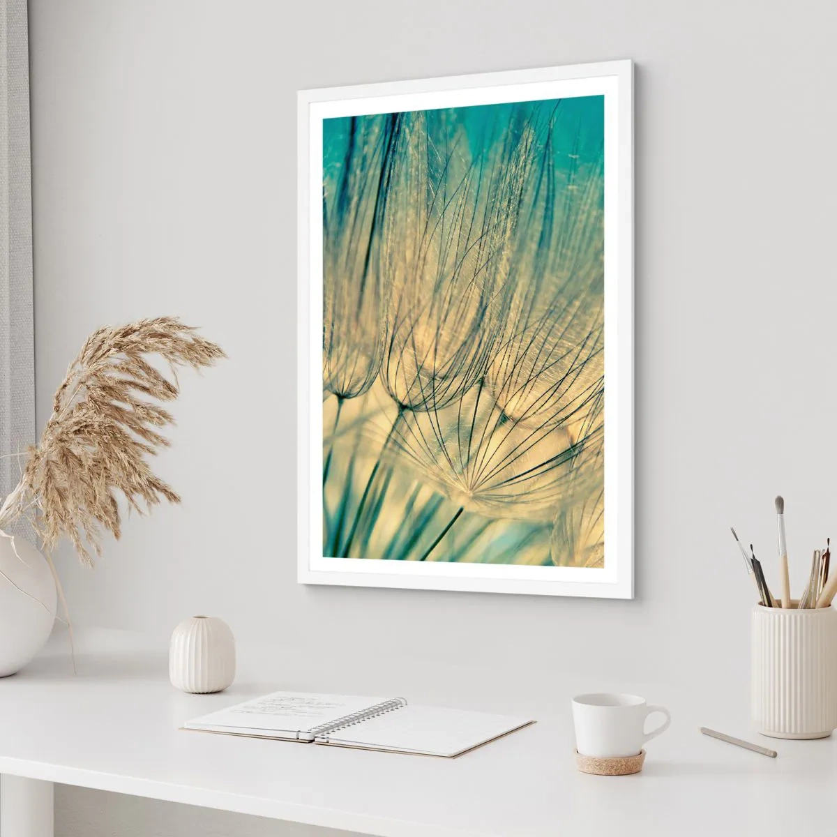 Affisch i vit ram - I väntan på vinden - 61x91 cm