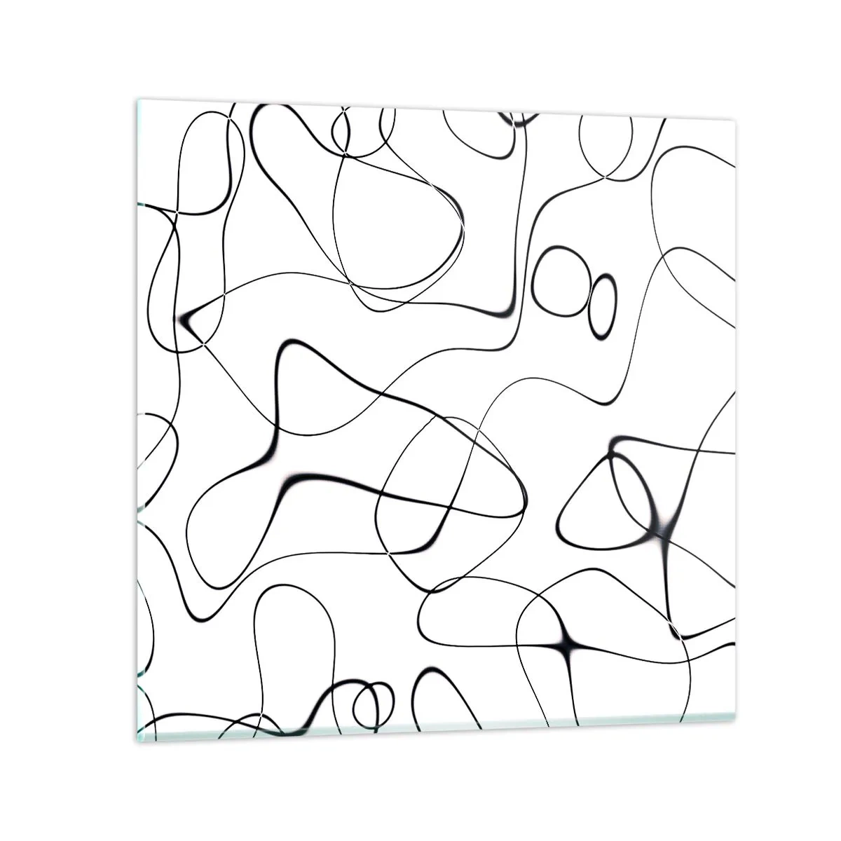 Glastavla - Bild på glas - Livets stigar, ödets tur - 60x60 cm