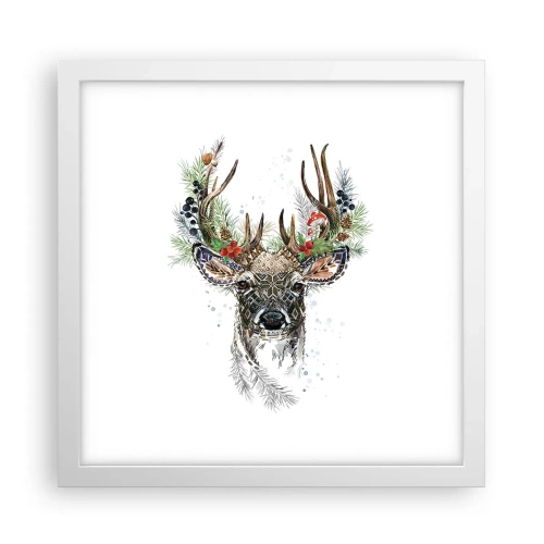 Affisch i vit ram - I högtidskläder - 30x30 cm