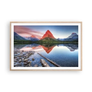 Affisch i ram av ljusek - Glöd och kyla - 91x61 cm