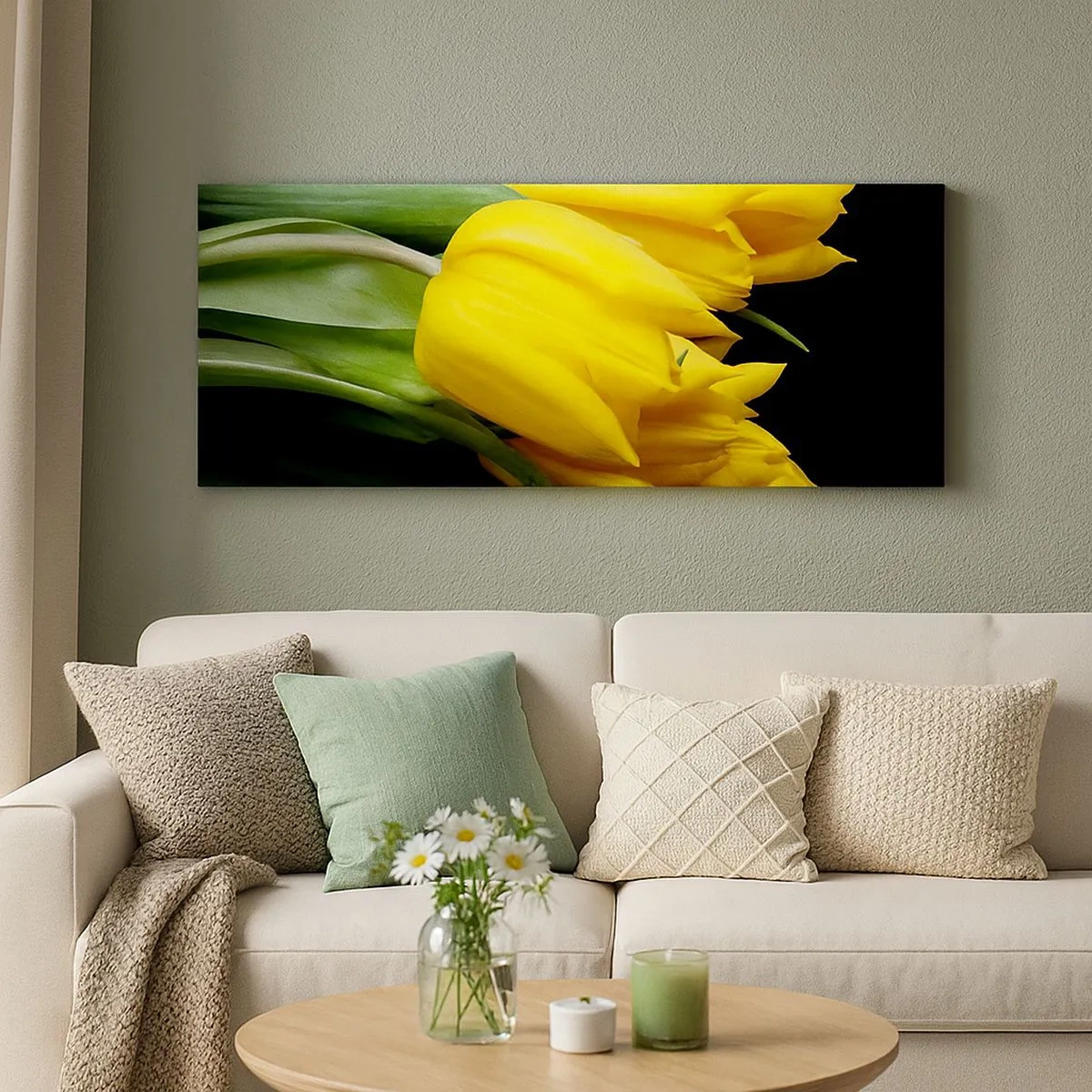 Canvastavla - Bild på duk - Skapad av rena solen - 100x40 cm