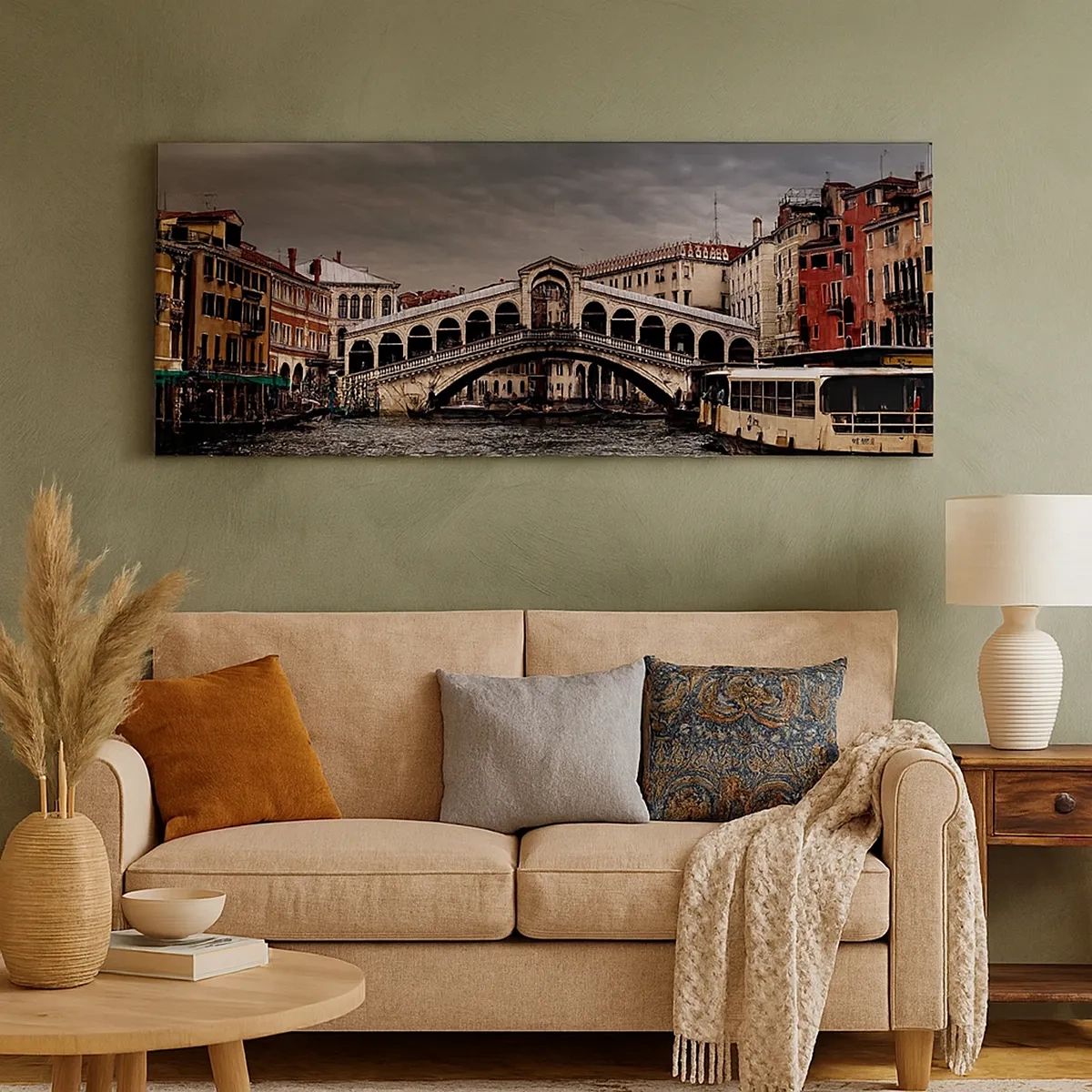 Canvastavla - Bild på duk - Ett löfte om en kväll i Venedig - 30x30 cm