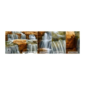 Provbit av självhäftande fototapet Deluxe Sticker - Trappan till himlen - Vattenfall, Natur, Landskap - 100x30 cm