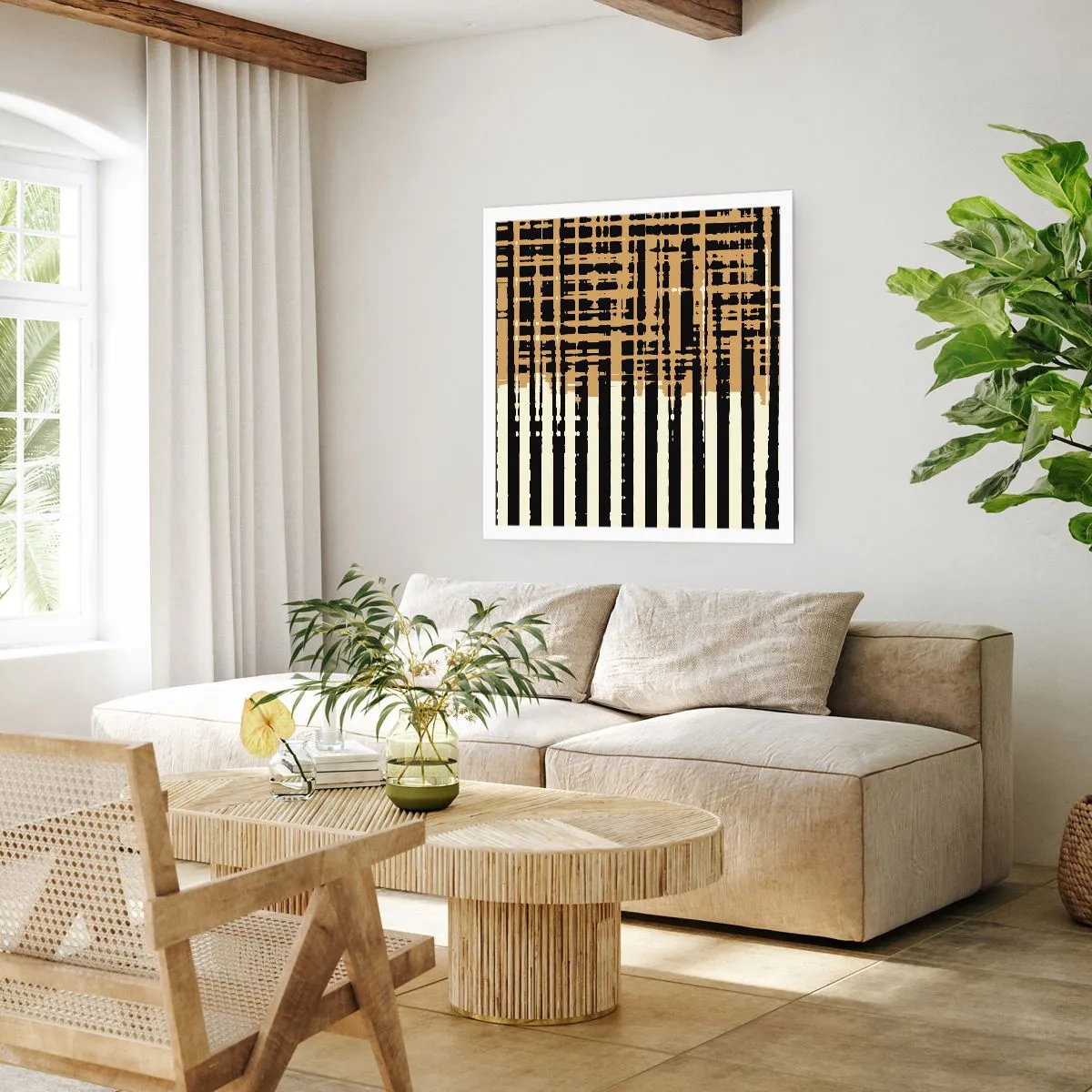 Affisch - Arkitektonisk abstraktion - 60x60 cm