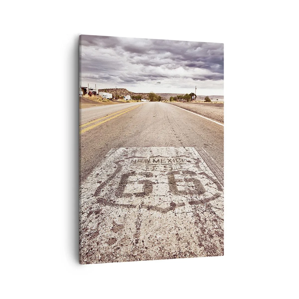 Canvastavla - Bild på duk - Mother Road - amerikanska legenden - 50x70 cm