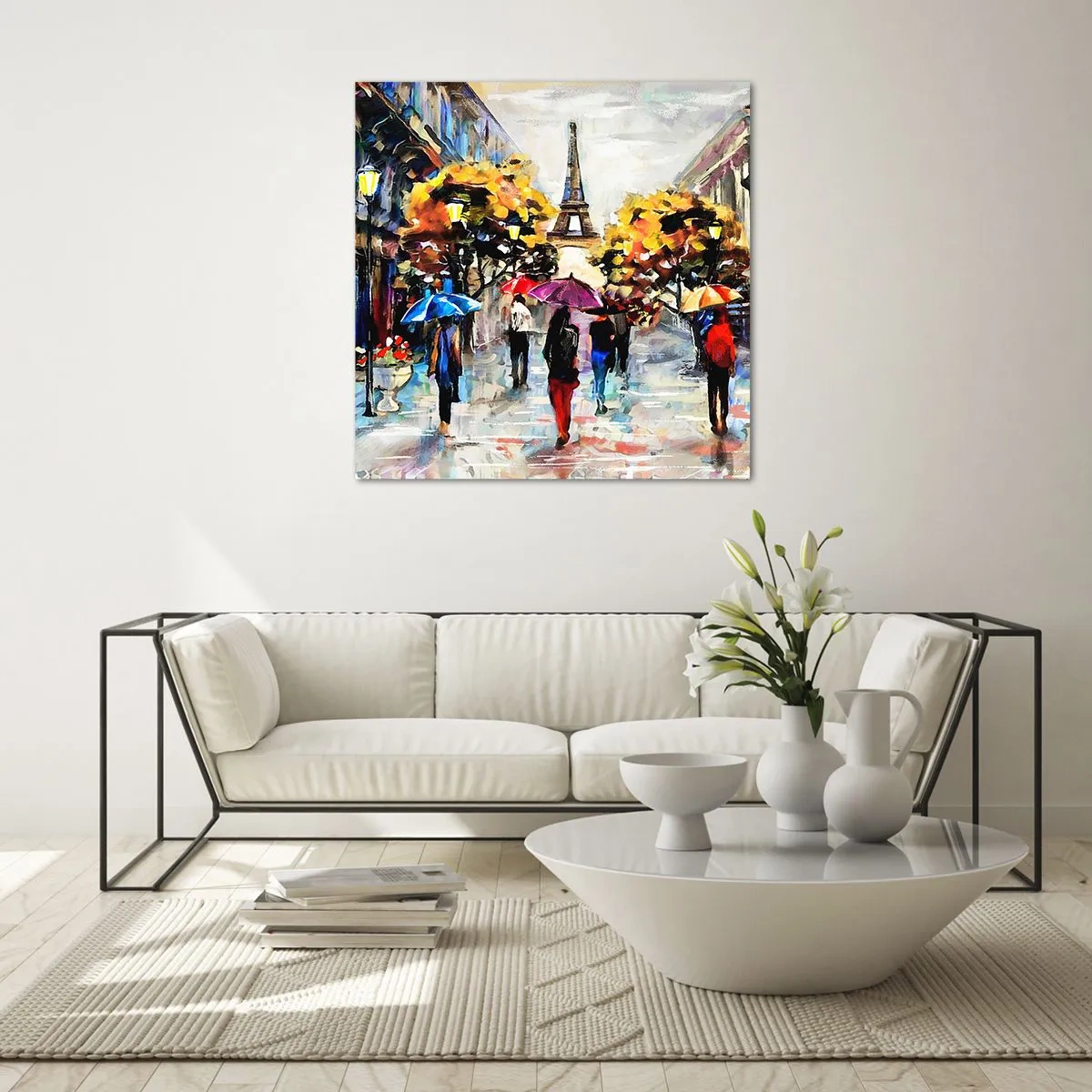 Glastavla - Bild på glas - Särskilt vacker på hösten - 70x70 cm