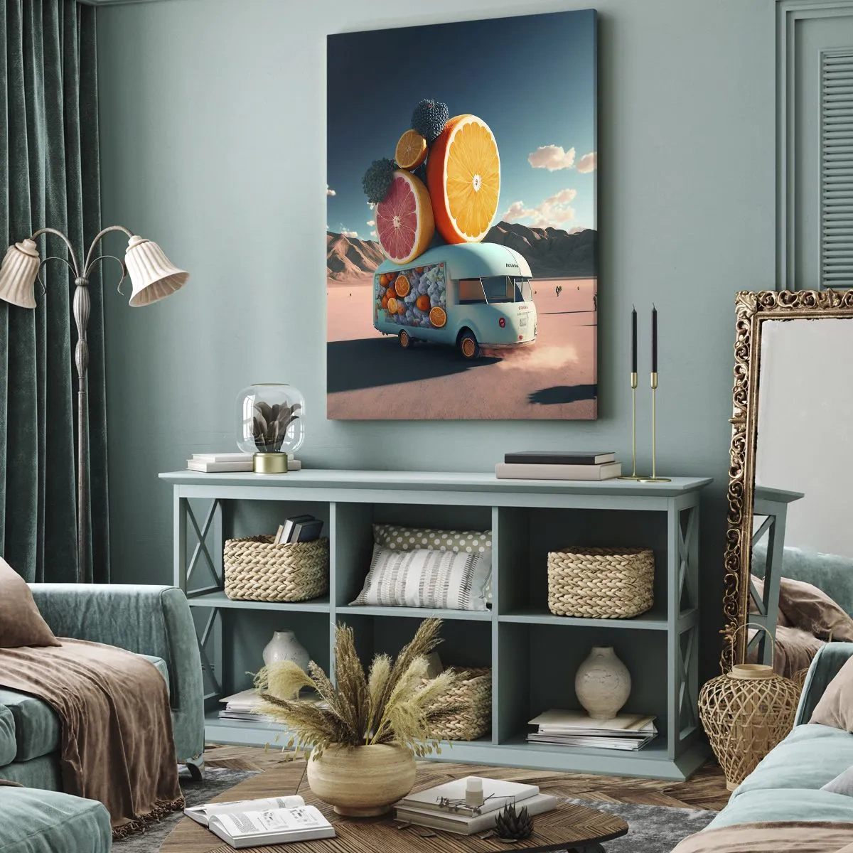 Canvastavla - Bild på duk - En smak av semester - 50x70 cm