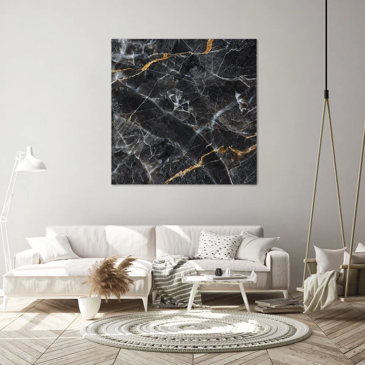 Canvastavla - Bild på duk - Stenens interna liv - 30x30 cm