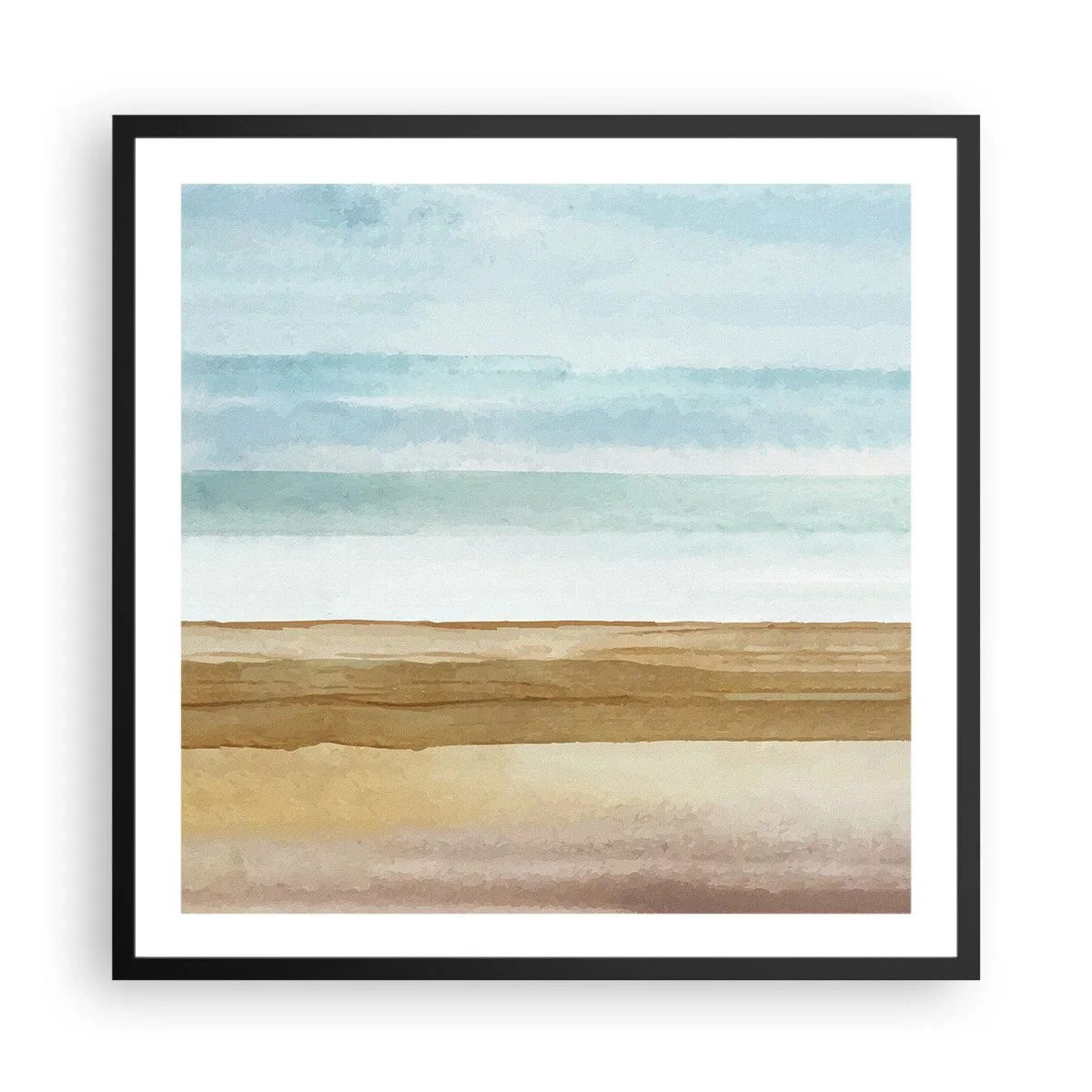 Affisch i svart ram - Svalkande - 60x60 cm