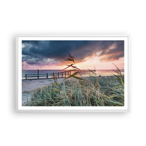 Affisch i vit ram - Försvinner inte med vinden - 91x61 cm