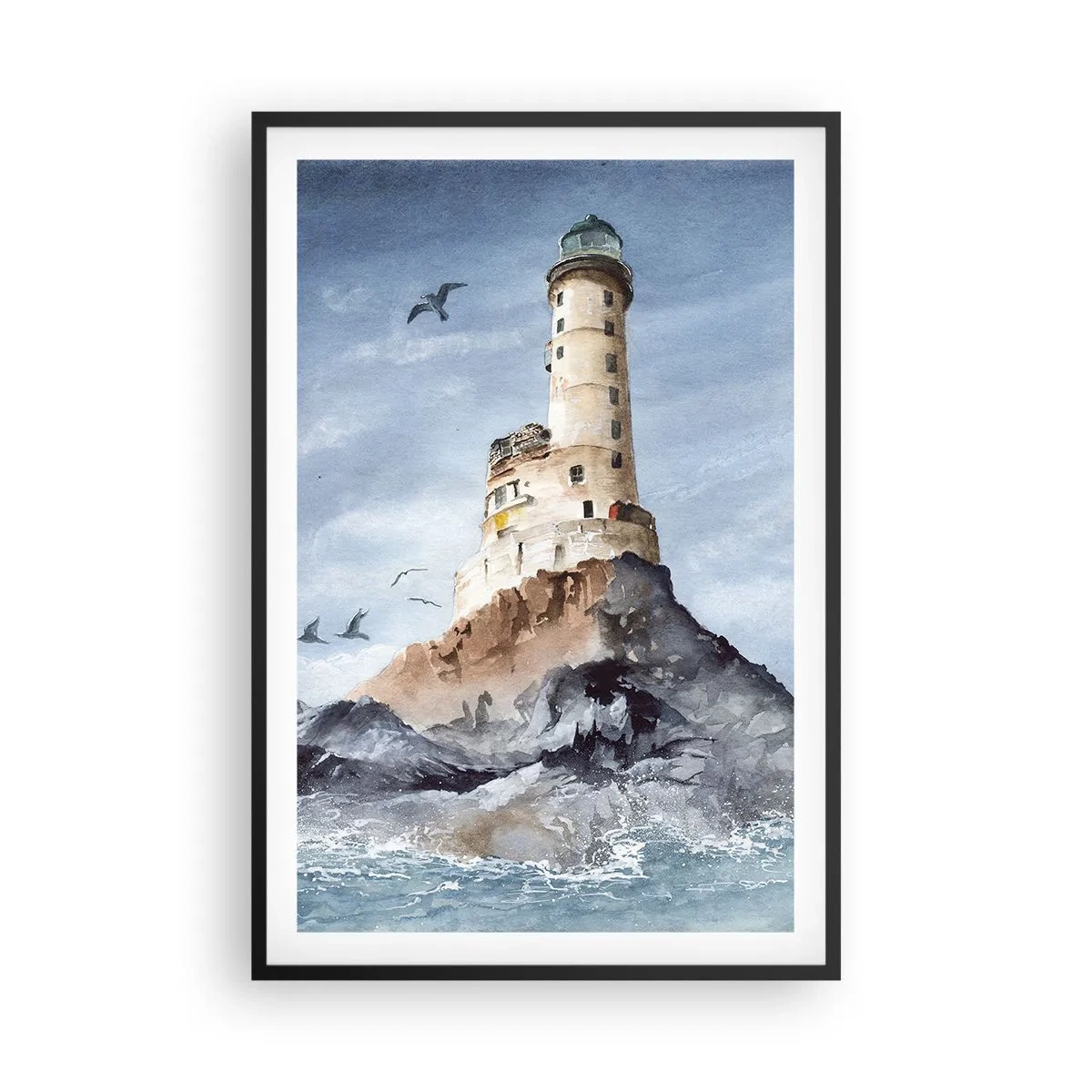 Affisch i svart ram - Oövervinnelig - 61x91 cm