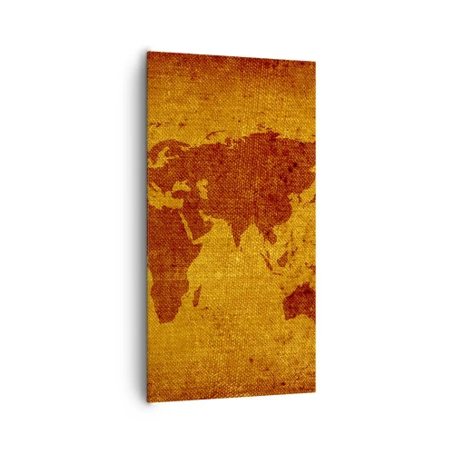 Canvastavla - Bild på duk - Inbjudan till resa - 65x120 cm