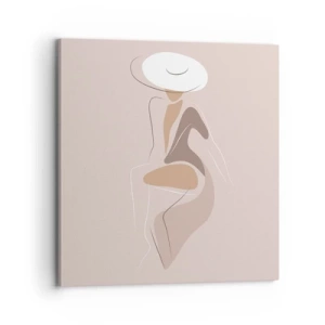 Canvastavla - Bild på duk - Att vara dam - 70x70 cm