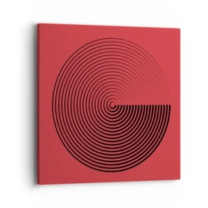 Canvastavla - Bild på duk - Cirkulär rörelse - 40x40 cm
