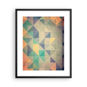 Affisch i svart ram - Trianglarnas republik - 40x50 cm