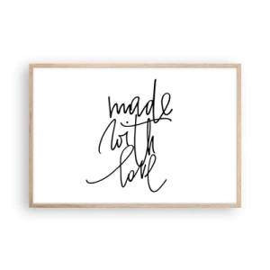 Affisch i ram av ljusek - Bästa märket - 91x61 cm