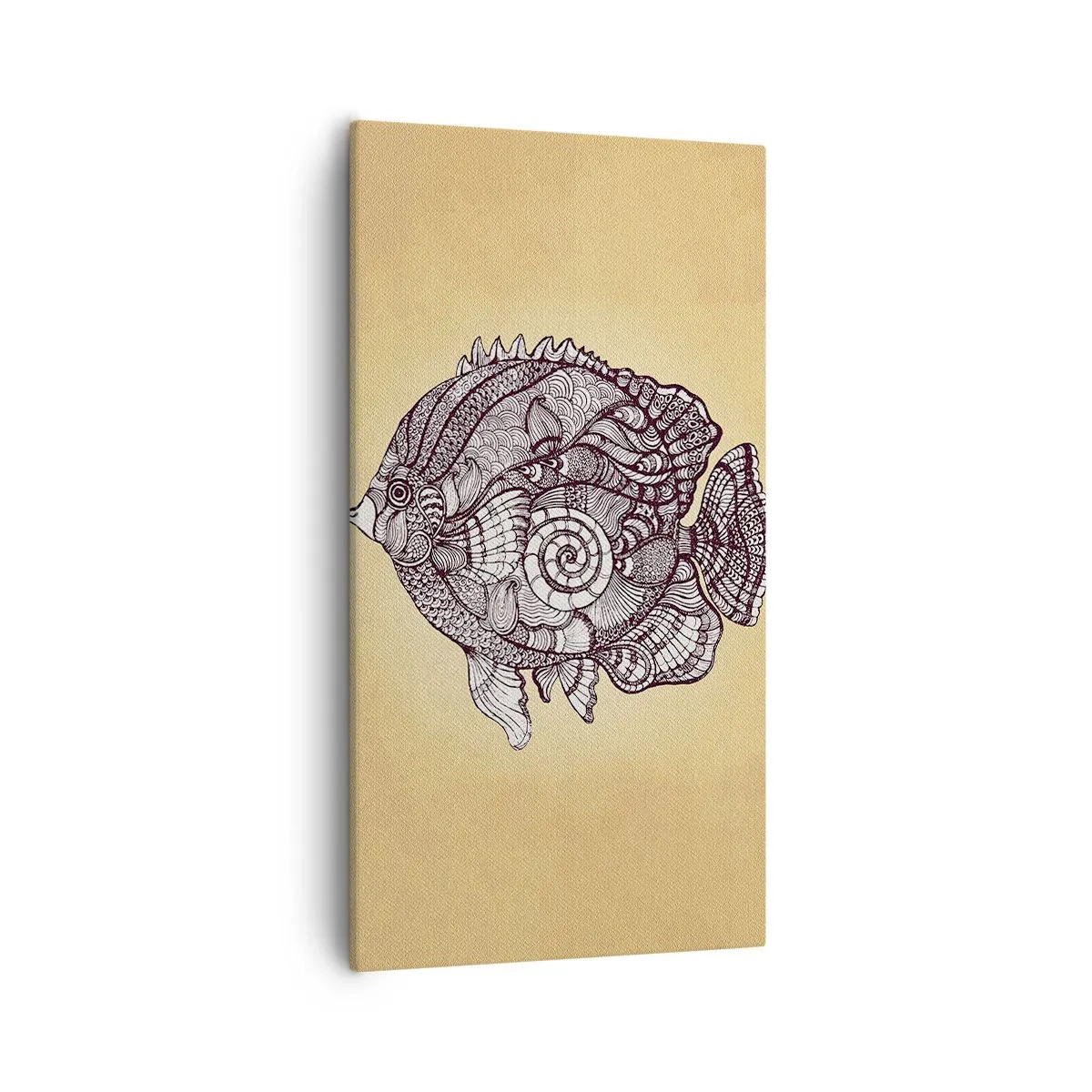 Canvastavla - Bild på duk - Från ett hav av ornament - 55x100 cm