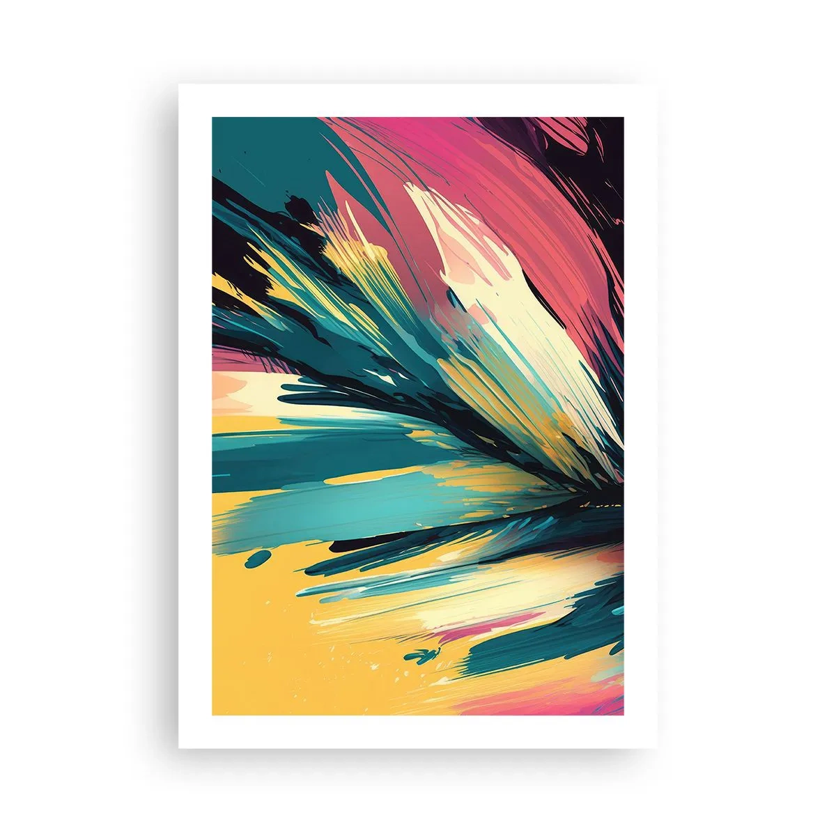 Affisch - Komposition - en explosion av glädje - 50x70 cm
