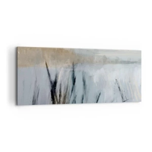Canvastavla - Bild på duk - Vinterfält - 100x40 cm