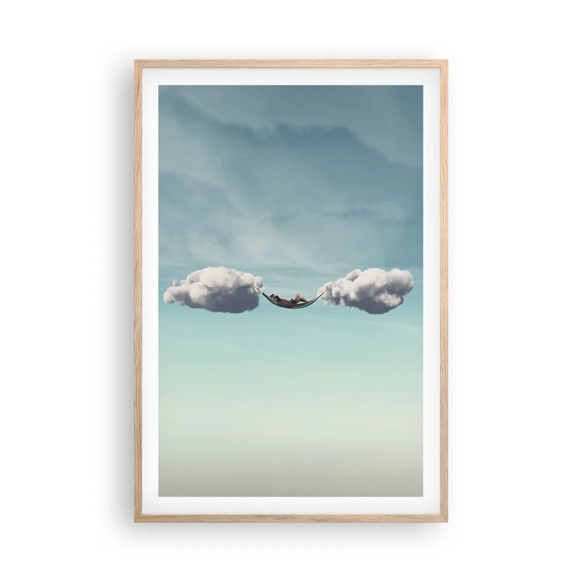 Affisch i ram av ljusek - Stundens salighet - 61x91 cm