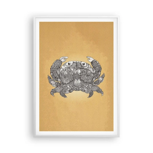 Affisch i vit ram - Herr Krabba berättar - 70x100 cm