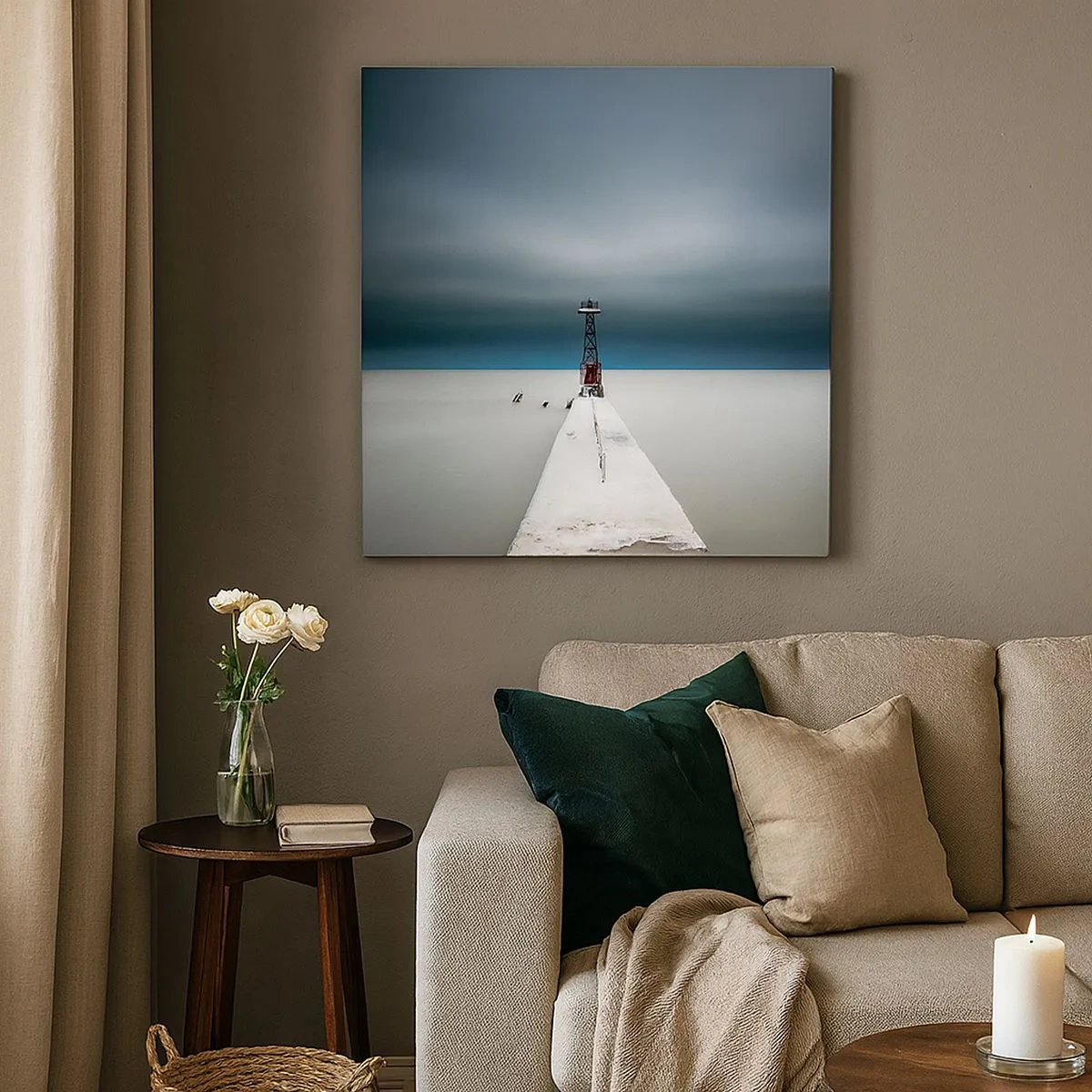 Canvastavla - Bild på duk - Möta det oändliga - 30x30 cm