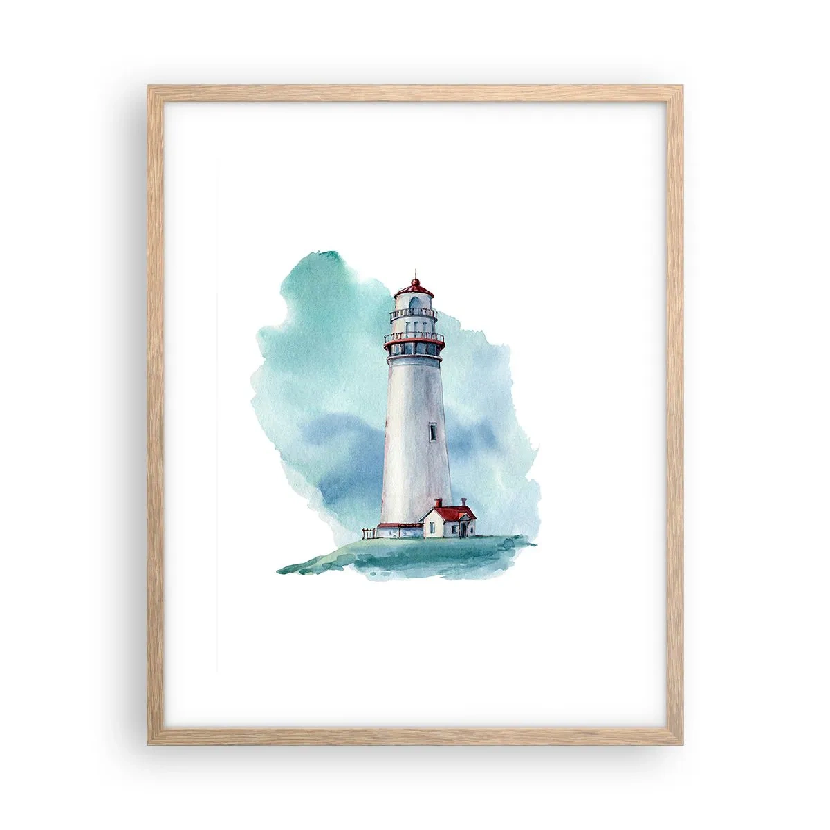 Affisch i ram av ljusek - Milda syster av det blåa - 40x50 cm