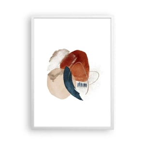 Affisch i vit ram - Oval komposition - 50x70 cm