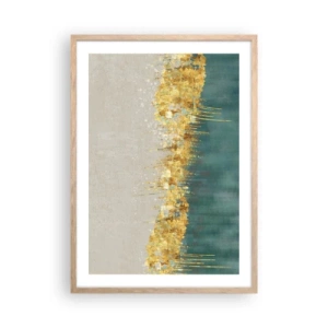 Affisch i ram av ljusek - Den gyllene gränsen - 50x70 cm