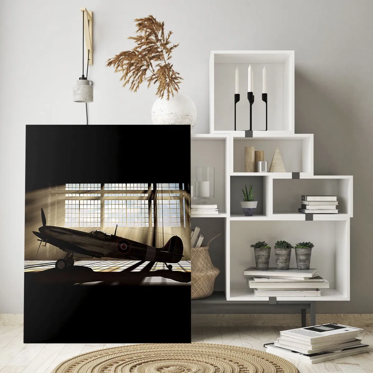 Glastavla - Bild på glas - Kämpens vila - 70x100 cm