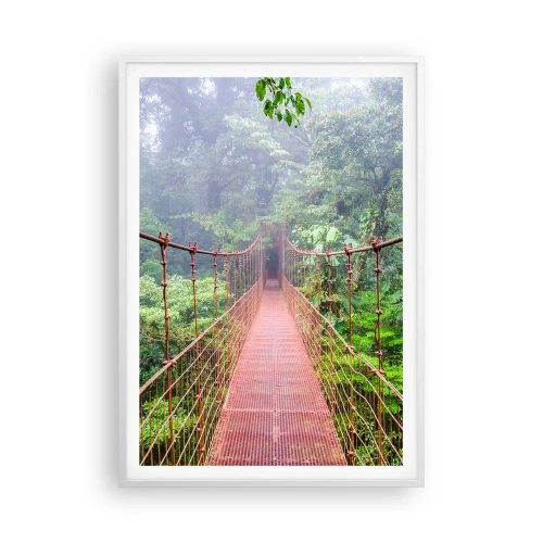 Affisch i vit ram - Upphängd i trädkronorna - 70x100 cm