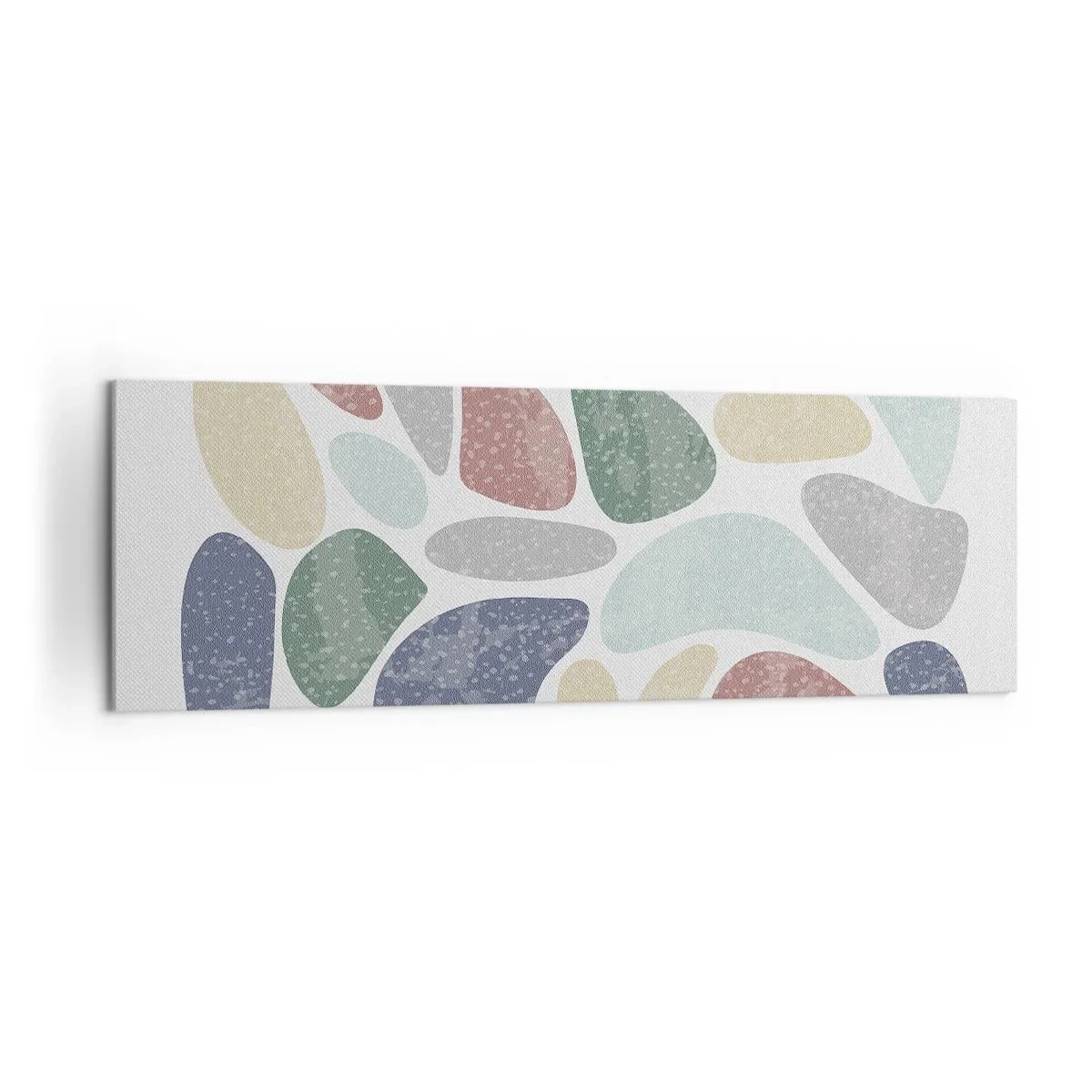Canvastavla - Bild på duk - Mosaik av pulveriserade färger - 160x50 cm
