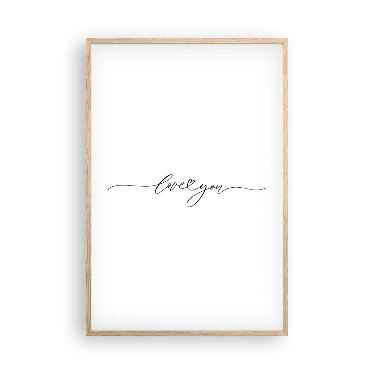 Affisch i ram av ljusek - Svart på vitt - 61x91 cm