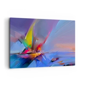 Canvastavla - Bild på duk - Snabb som en fågel - 100x70 cm
