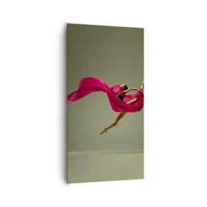 Canvastavla - Bild på duk - Dansande låga - 65x120 cm