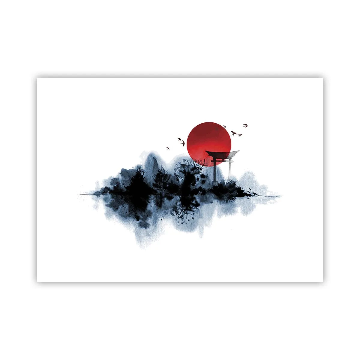 Affisch - Japansk utsikt - 70x50 cm