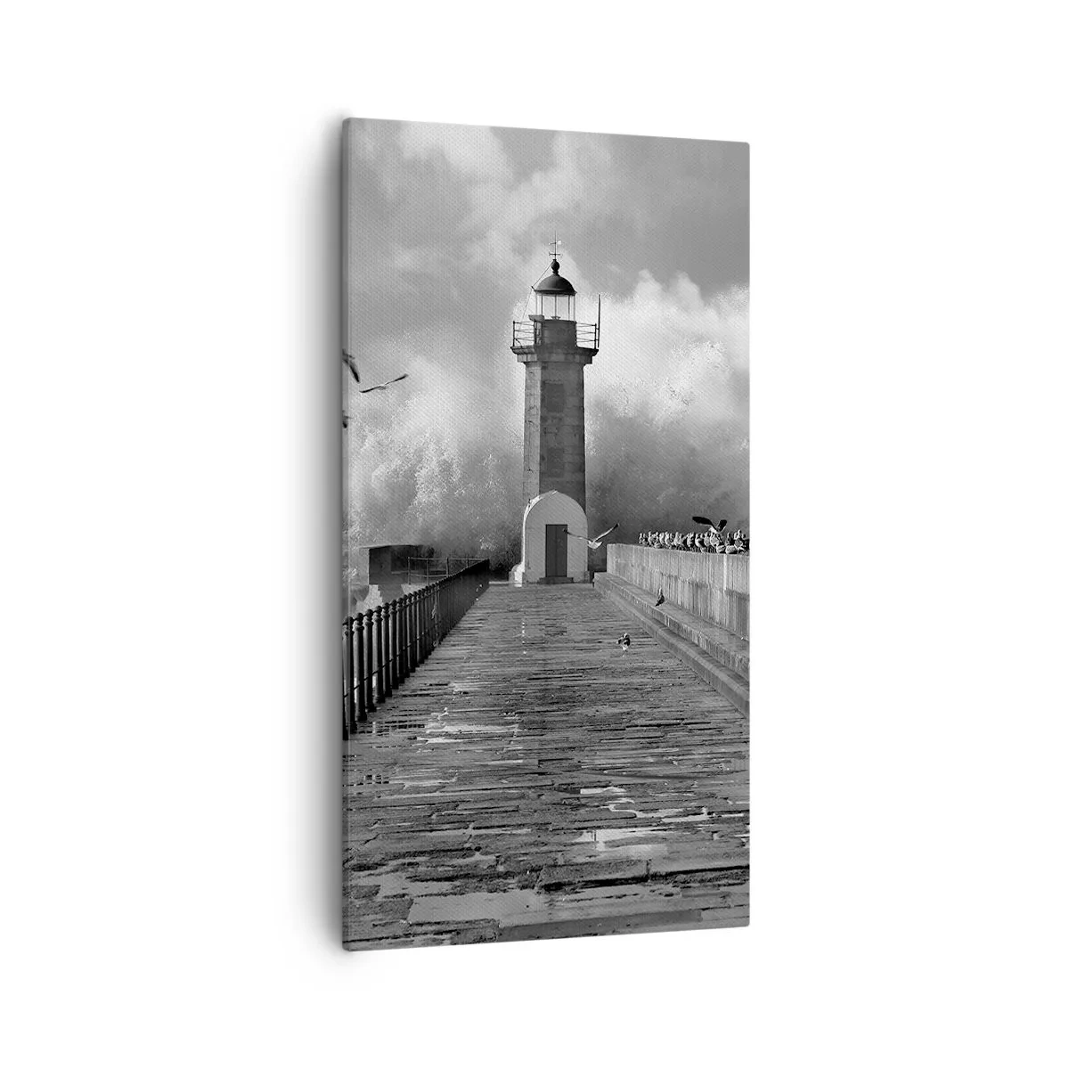 Canvastavla - Bild på duk - Orädd  - 55x100 cm