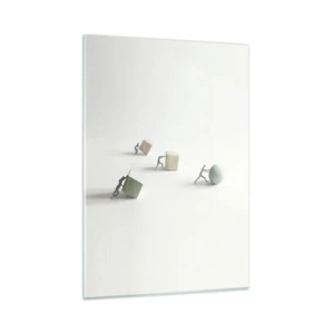Glastavla - Bild på glas - Livet leker - 50x70 cm